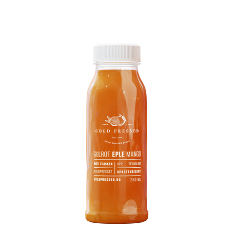 Gulrot-eple-mango coldpressed 100%